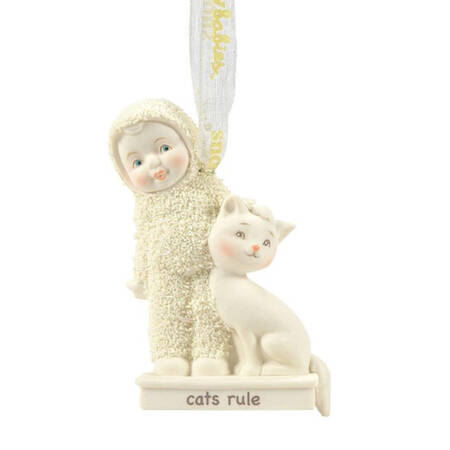 Snowbabies Clip Ornaments Cats Rule - Boxed