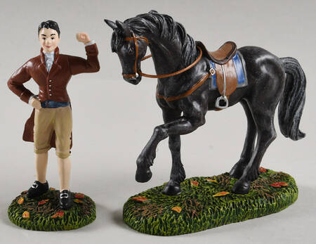 Sleepy Hollow-Snow Village Halloween Brom Van Brunt & Daredevil - Boxed
