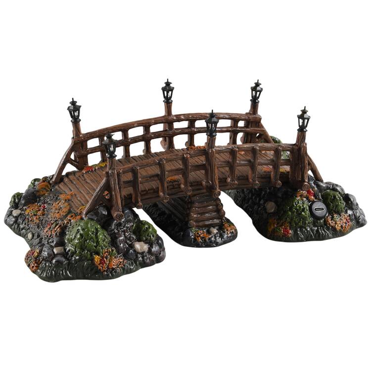 Sleepy Hollow-Snow Village Halloween Sleepy Hollow Bridge - Boxed