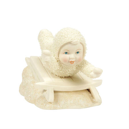 Snow Fun - Snowbabies Belly Sleddin' Baby - Boxed