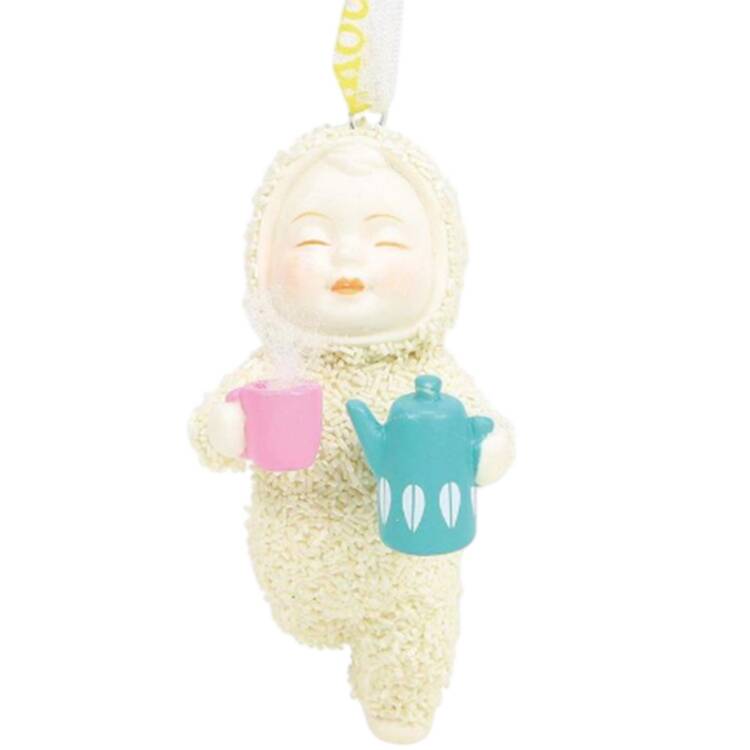 Retro Collection Ornaments- Snowbabies Ahhh, Coffee! - Boxed