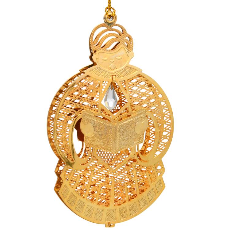 Gold-And-Crystal Ornaments Choir Boy - No Box