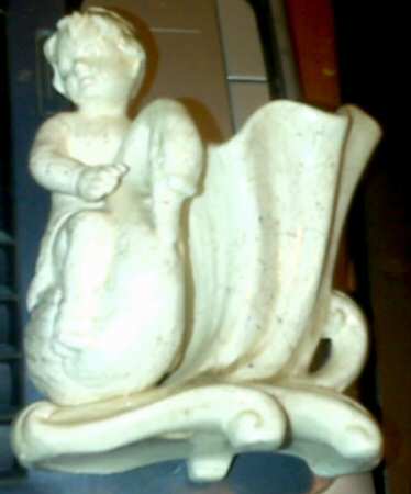 Enesco Figurines & Giftware Boy On Swan Vase - Boxed
