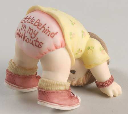 Enesco Figurines & Giftware A Little Behind In My Workouts - Boxed