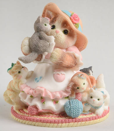 Calico Kittens Yarning For Mom's Attention - Boxed