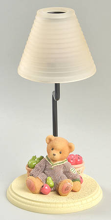 Cherished Teddies Christmas Tealight Candleholder - Boxed