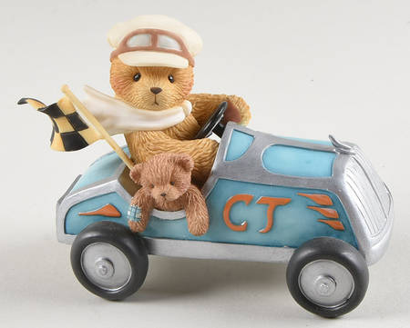 Teddies in Motion Andre-The Finish Line Is Only A Lap Away - With Box