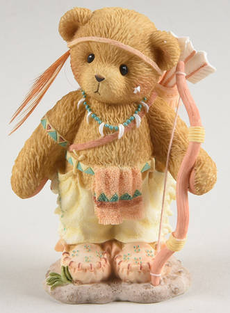 Cherished Teddies Western Bears Buck, Youre Tops In My Tribe - Boxed