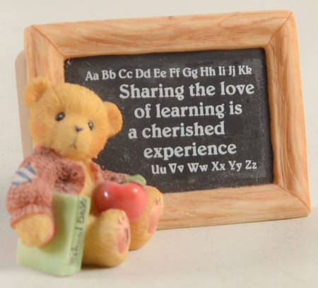 Cherished Teddies School Days Plaque - With Box Bx788