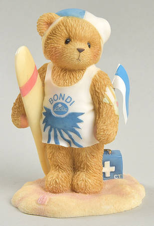 International Exclusive Editions-Cherised Teddies Sheela-I'Ll Give You A Hand Through Surf - Boxed