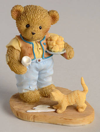Cherished Teddies Herman & Rusty, Friends Share Everything - With Box Bx758
