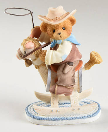 Cherished Teddies Wes-I Want To Be A Rough Rider Too! - With Box Bx717