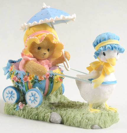 Cherished Teddies Flora, Spring Is Filled With Egg-Citemen - With Box Bx816