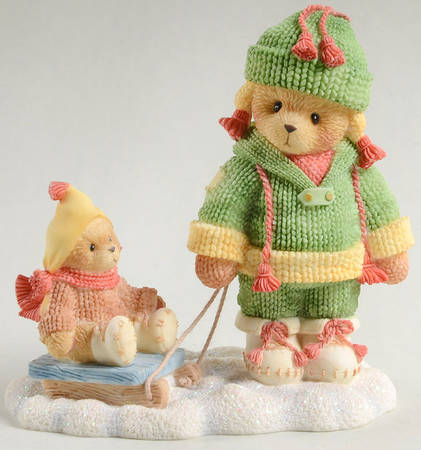 Cherished Teddies Marge & Nell-Frolic In The Forest Bear - With Box Bx643