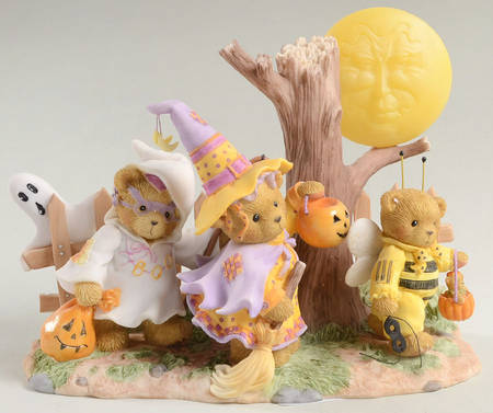 Cherished Teddies Raeven, Toby & Immy, A Frightful Night - With Box Bx840