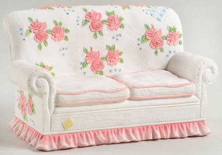 Family Cherished Teddies Couch - Boxed