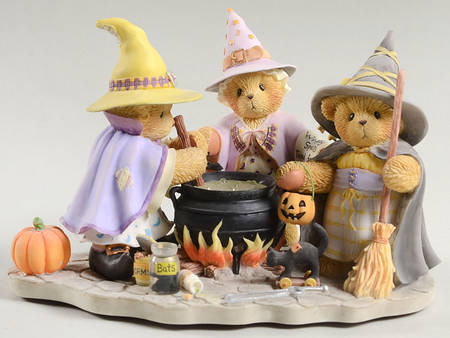 Cherished Teddies Giselle, Gertrude And Glenda - With Box Bx829
