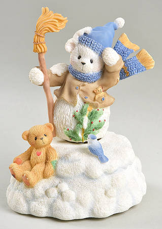 Cherished Teddies Deck The Halls, Musical Snowman - Nb865, No Box