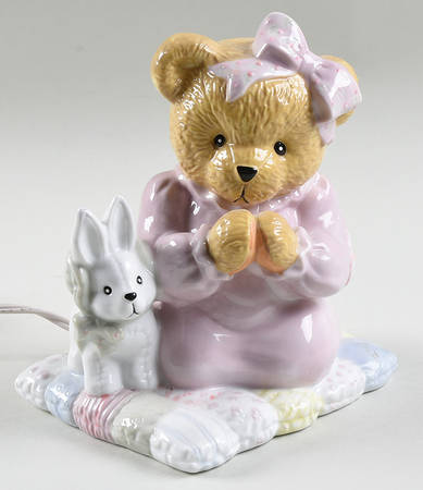 Cherished Teddies Girl Praying Night Light - With Box Bx899