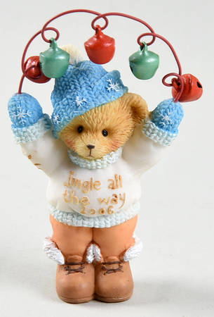 Cherished Teddies Bear With Jingle Bells - With Box Bx867