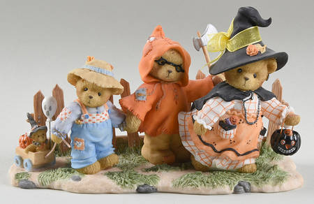 Cherished Teddies Priscilla, Norman & Glenn, On The Hunt - With Box