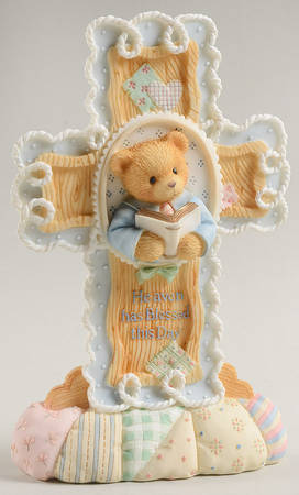 Cherished Teddies Boy Inspirationalplaque - With Box Bx923