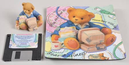 Cherished Teddies Terry-Computer Bear Set - Boxed