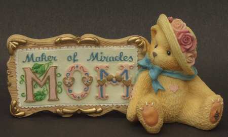 Cherished Teddies Mom-Maker Of Miracles Plaque - No Box