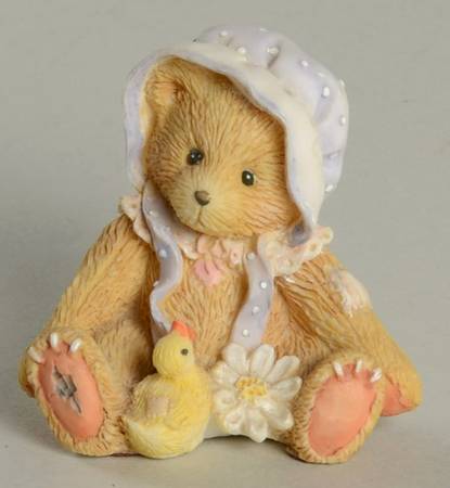 Cherished Teddies Bearing Spring Wishes-With Duck - Boxed