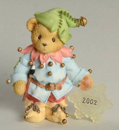 Cherished Teddies Annual Figurine Ian-Like A Snowflake You're One Of A Kin - With Box Bx2002