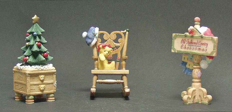 Old Fashioned Country Christmas Country Christmas Accessories-Set Of 3 - Boxed