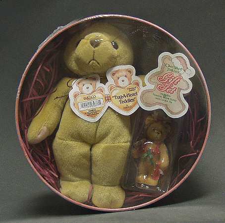 Cherished Teddies Figurine,Plush Teddy,Cookie Tin - Boxed