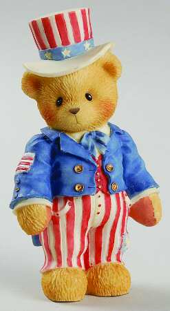 Cherished Teddies Sam-I Want To Be Your Friend-Uncle Sam - Boxed