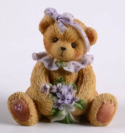 Cherished Teddies Violet-A Faithful Friend Will Always - With Box Bx383