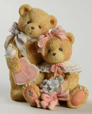 Cherished Teddies Oliver  And Olivia-Will You Be Mine - No Box