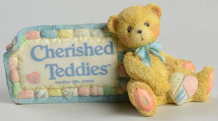 Cherished Teddies Store Signage Plaque - Boxed