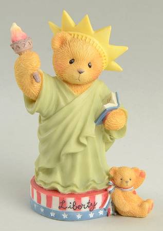 Cherished Teddies Libby-My Country Tis Of Thee - Bx393 With Box