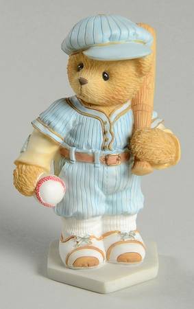 Cherished Teddies Lou-Take Me Out To The Ball Game - With Box