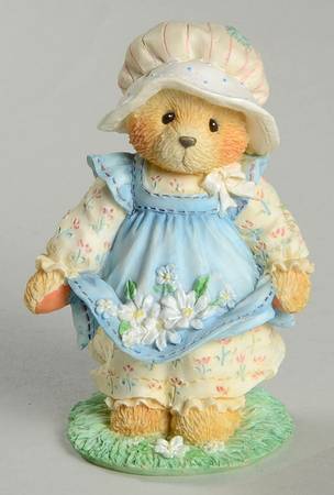 Cherished Teddies Easter & Spring Gail-Catching The First Blooms Of Friend - Boxed