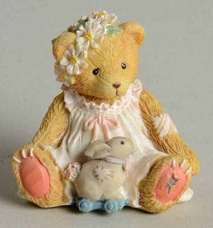 Cherished Teddies Bearing Spring Wishes-With Rabbit - With Box Bx360