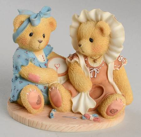 Cherished Teddies Justine & Janice-Sisters & Friendships - With Box Bx342