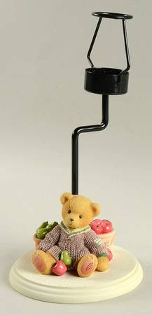 Cherished Teddies Christmas Tealight Candleholder - No Box 505a