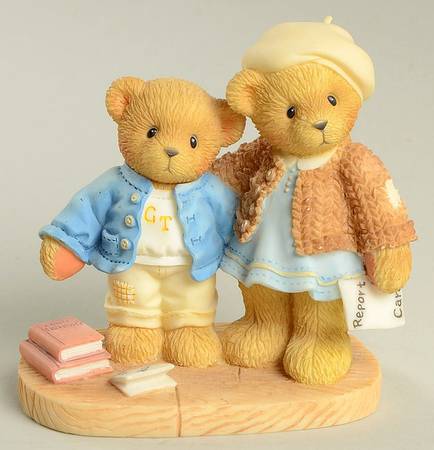 Childhood Memories-Cherished Teddies Clement & Jodie-Try Try And Try Again - Boxed