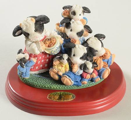 Mary's Moo Moos We Love Our Grandmoo-With Wood Base - Boxed