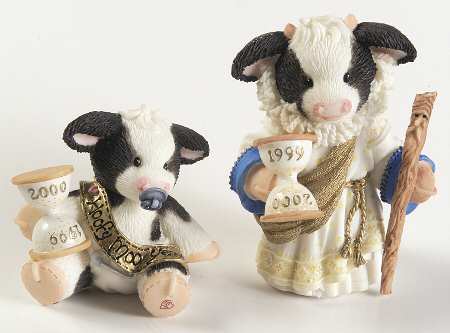 Mary's Moo Moos Hoofy New Year(Set Of 2) - Boxed