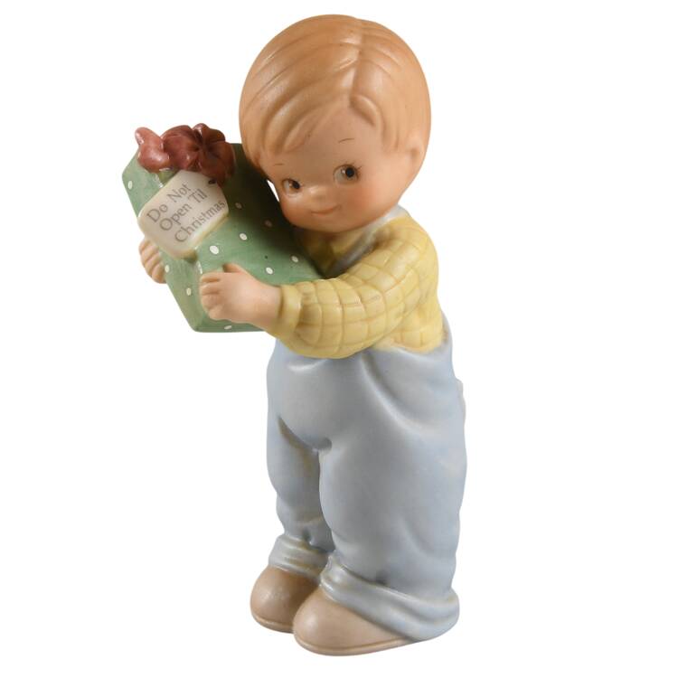 Memories of Yesterday Boy Shaking Present - Boxed