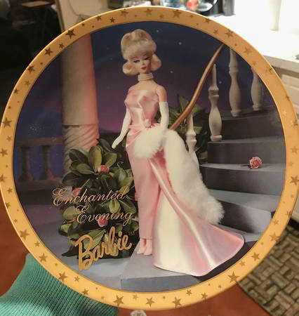 Enesco Plates Enchanted Evening Barbie - Boxed