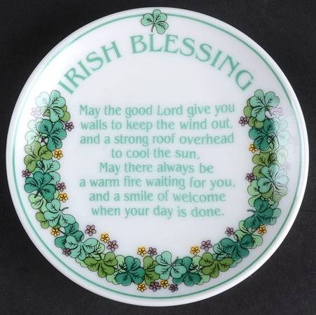 Enesco Plates Irish Blessing-Mini - Boxed