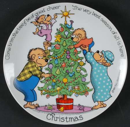 Berenstain Bears Christmas Plate by Ebeling &amp; Reuss (Erp)
