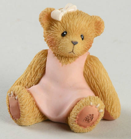 Cherished Teddies Collector Club Figures Mystery Bear-Bear In Pink Dress - No Box